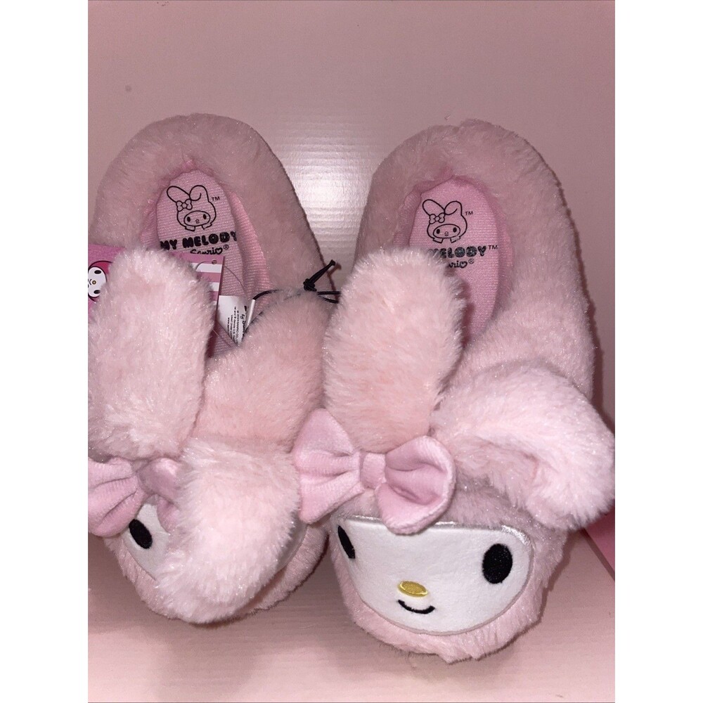 Hello Kitty MY MELODY Pink Women’s 7/8 Step-In Clog Slippers NWT 7 8 SEE